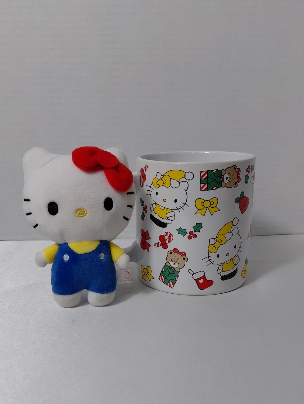 Hello Kitty Ceramic Holiday Mug With Hello Kitty Plush